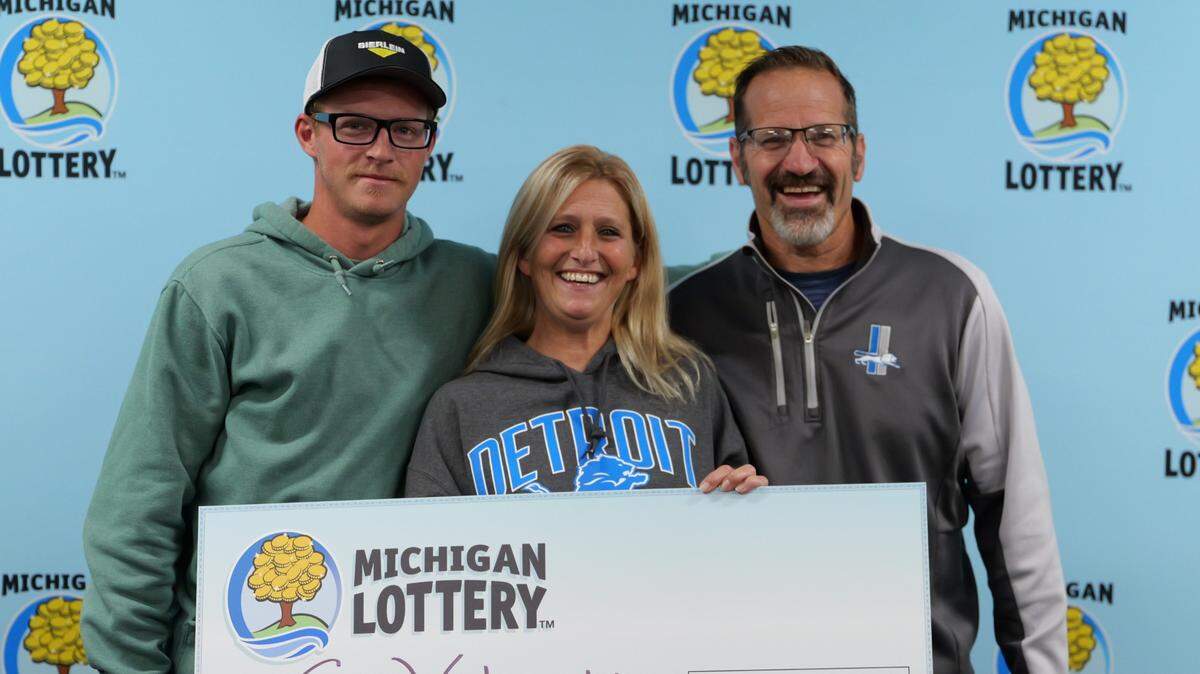 The Kawkawlin woman told Michigan lottery officials she’s “so glad” her family chose to stay home that weekend.
