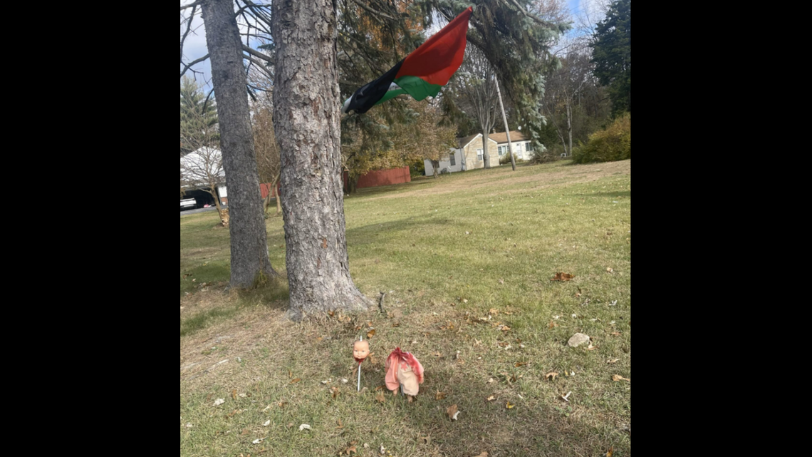 A bloody, beheaded doll was left outside an Ohio home flying a Palestinian flag, according to the Council on American-Islamic Relations’ (CAIR) Cleveland chapter.
