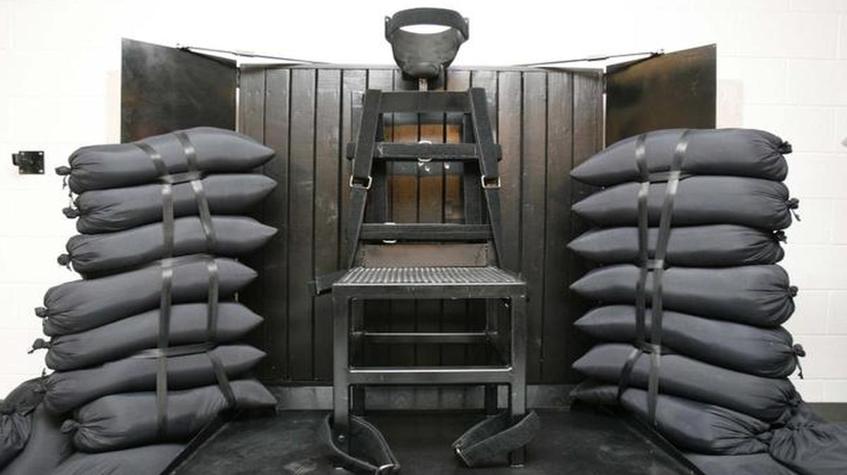 
The firing squad execution chamber at the Utah State Prison in Draper, Utah
