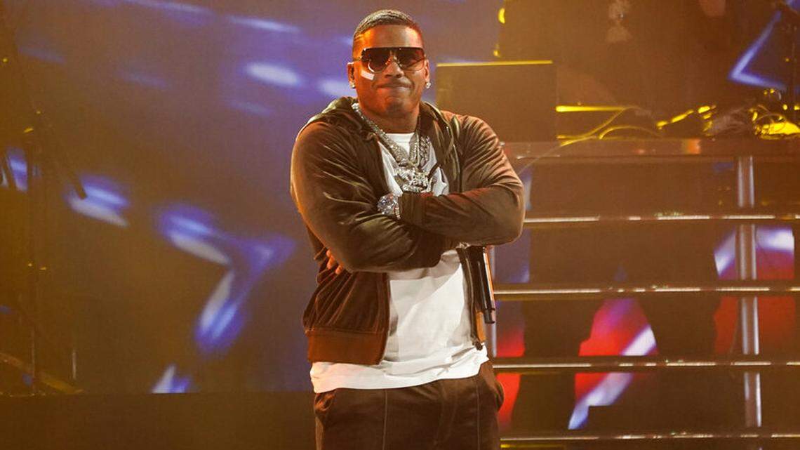 Nelly performs “Hot In Herre” at the 65th annual Grammy Awards on Sunday, Feb. 5, 2023, in Los Angeles. Fans were left angery after the rapper did not show up for a scheduled performance in Michigan on Saturday, Sept. 9.