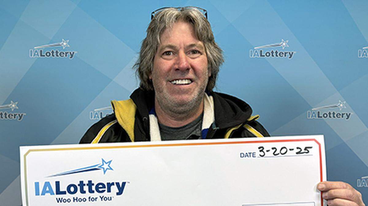 An Iowa man won a $100,000 lottery prize weeks after his father’s death.