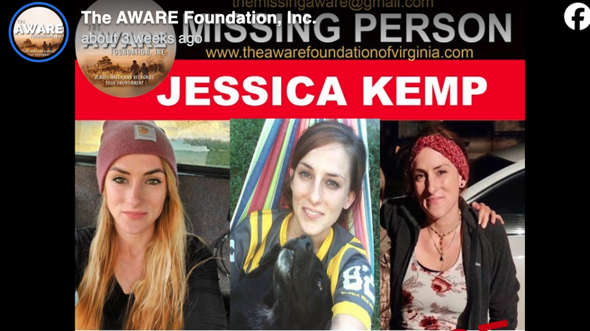 Remains found June 10 near Lake Ashbaugh have been identified as Jessica Paige Kemp, who disappeared in May, authorities say.