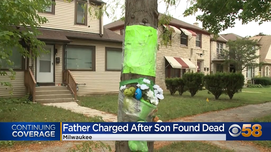 Police are looking for a man after they say his 12-year-old son was found dead in their house.