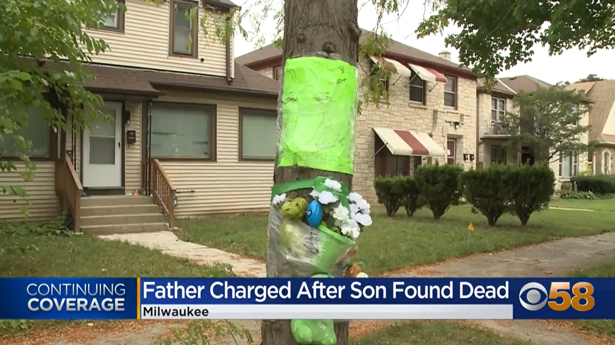 Police are looking for a man after they say his 12-year-old son was found dead in their house.