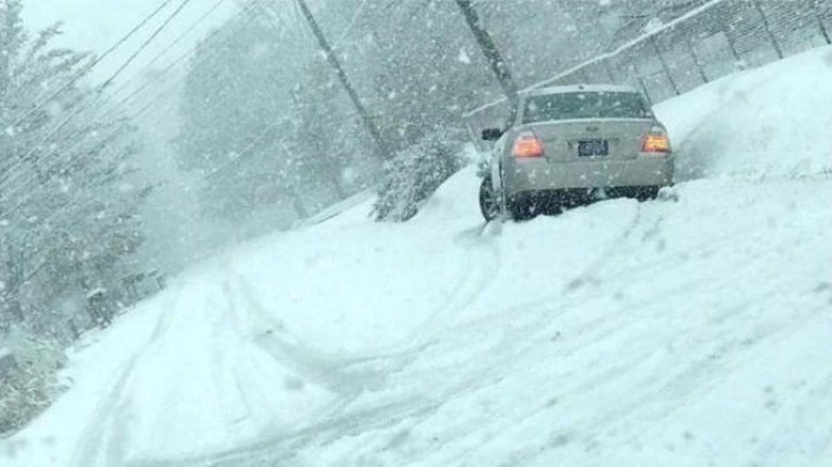 This photo of a stranded motorist that Troy Brown posted to Facebook earlier this month has gone viral.