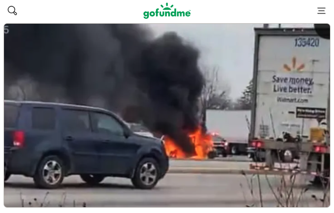 A baby died in a fiery crash in Indiana after a driver evaded police and slammed into a car, police say.