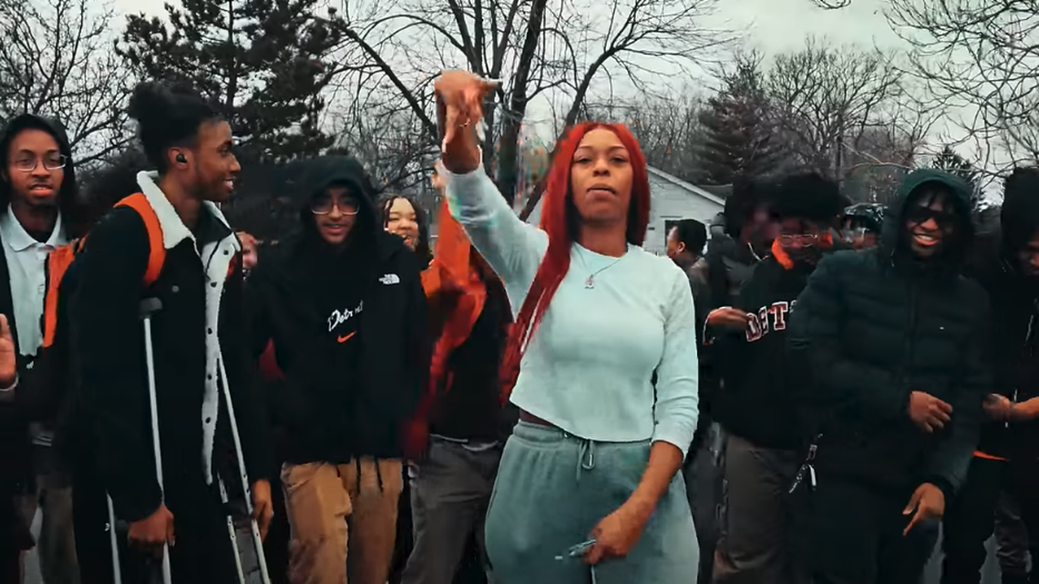 Domonique Brown, who goes by the rap name Drippin Honey, recorded a music video with her former students after she said she was fired.