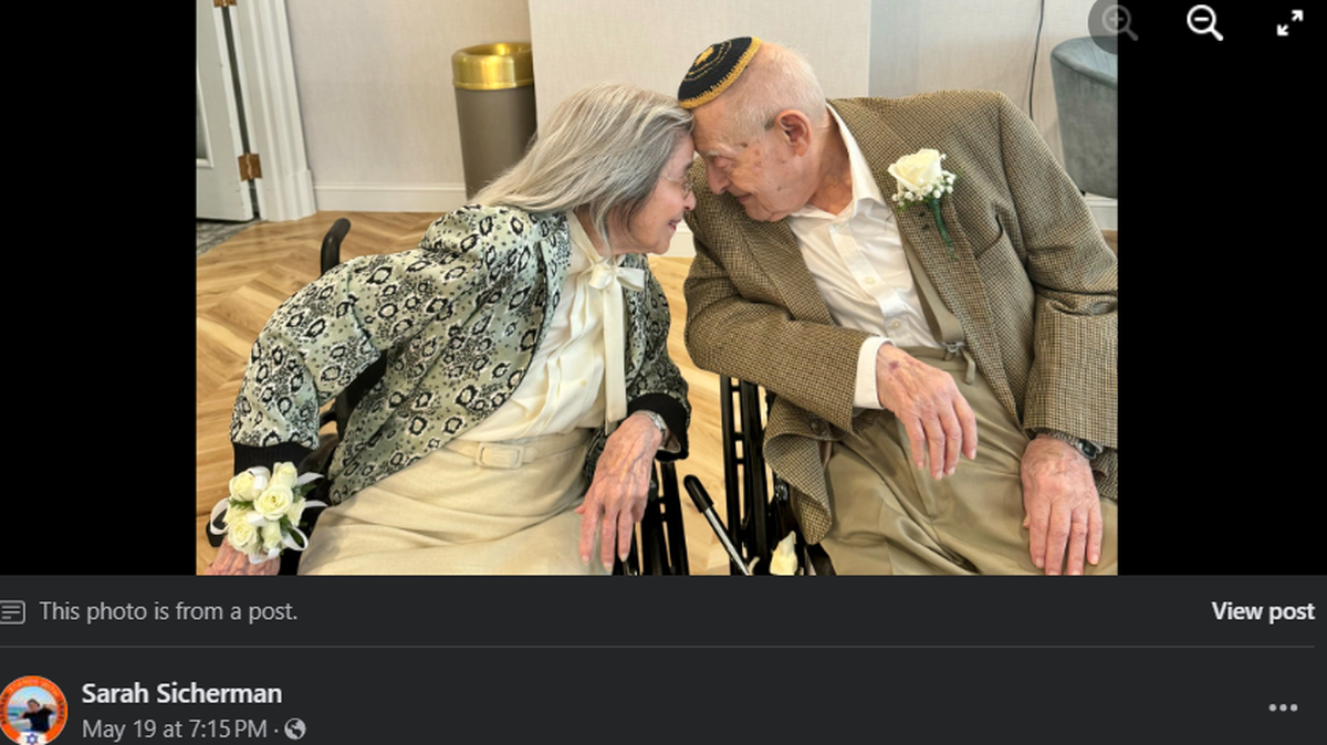 A Pennsylvania couple just tied the knot at what may be a new world record for oldest bride and groom. 