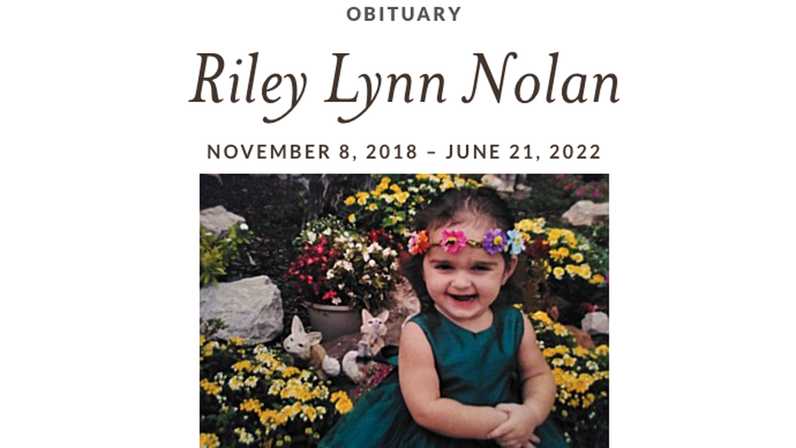 Riley Lynn Nolan was found dead in a trash can, Oklahoma authorities say.