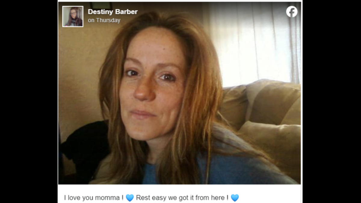 Christina Elizabeth Barber’s body was found in a trash bag dumped along a river bank in Michigan, according to police.