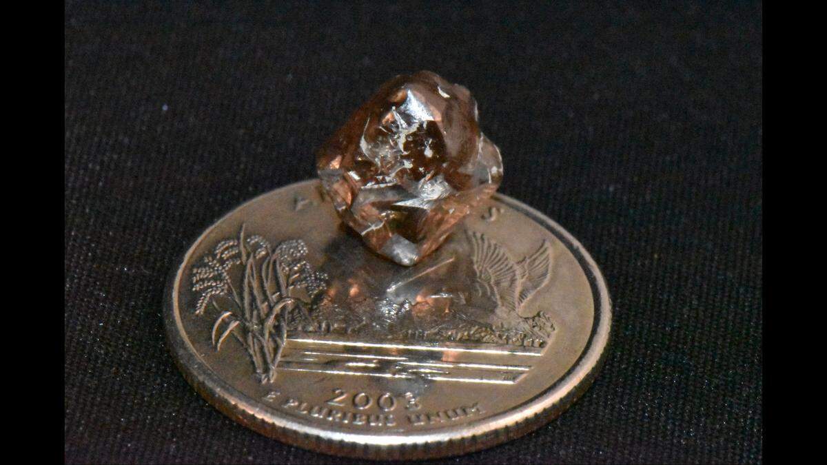 A man visiting from Paris found the diamond in the mud.