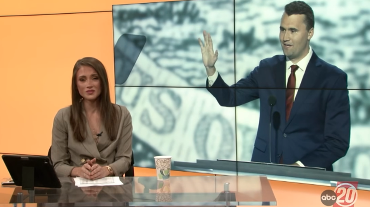 Beni Harmony, a now-former TV anchor for WICS in Illinois, said she was suspended after airing a tribute to Charlie Kirk. She resigned.
