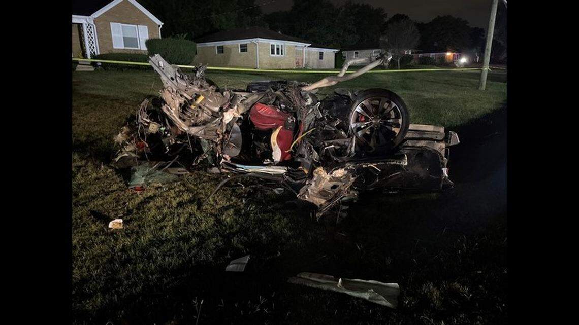 Three people are dead after police say a vehicle that was involved in a high-speed chase crashed into another car.