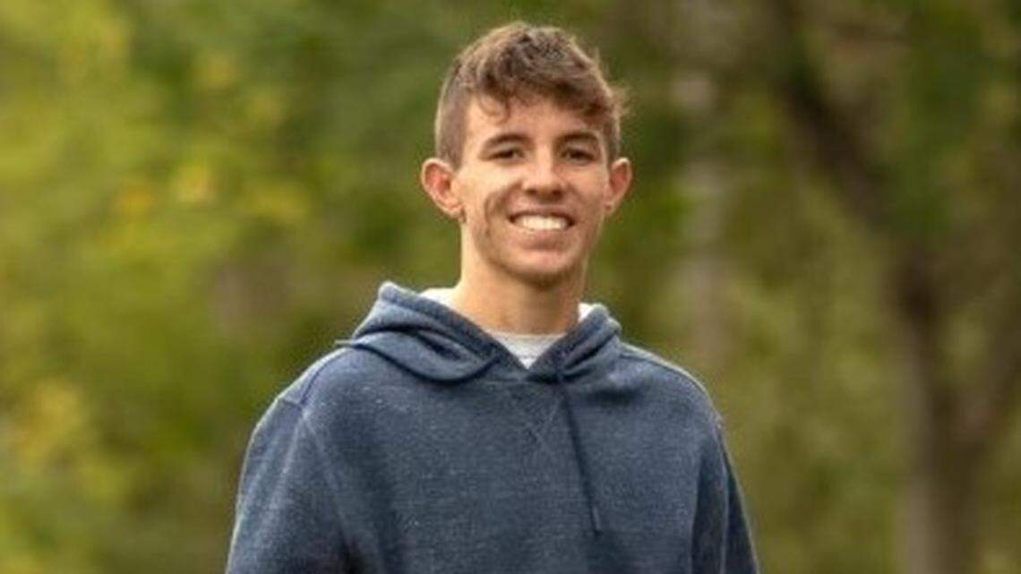 The body of Carson Hughes, 18,was found in Versailles Lake in Indiana, officials say.