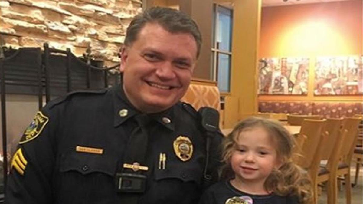 When 4-year-old Lillian saw Sgt. Steven Dearth having dinner by himself at a Massachusetts Panera, she joined him for dinner.