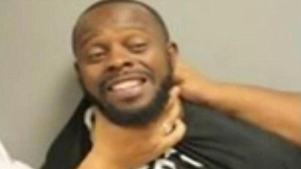 Texas man Christopher Johnson is suing a sheriff’s department for allegedly choking him while he was having his mugshot taken.