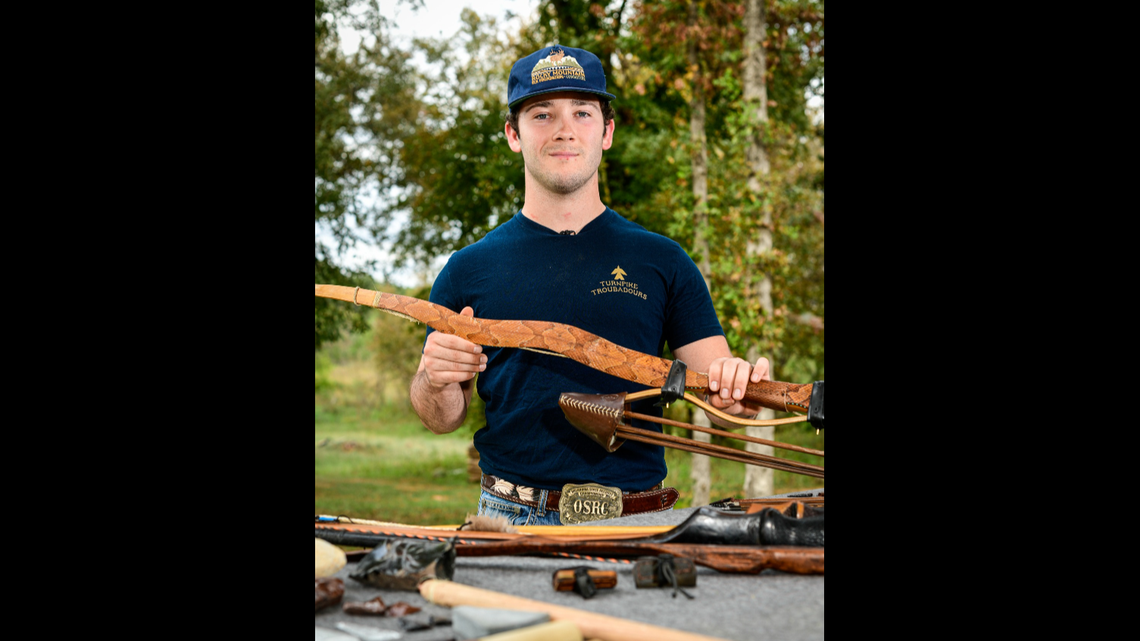 An Oklahoma hunter bagged a black bear using hunting gear he made from scratch, officials say.