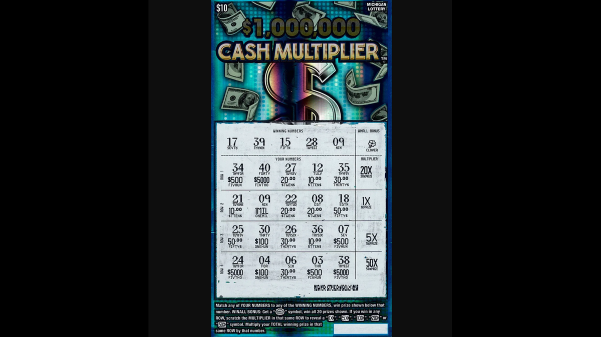 The winner told Michigan lottery officials he “thought the scanner was broken” when he saw confetti on the screen and a prize of $1 million.