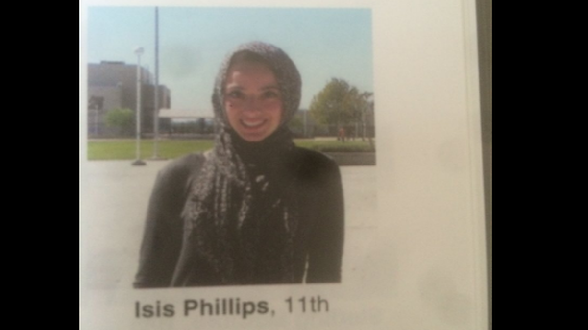 Bayan Zehlif was mistakenly identified as “Isis” in her high school yearbook.