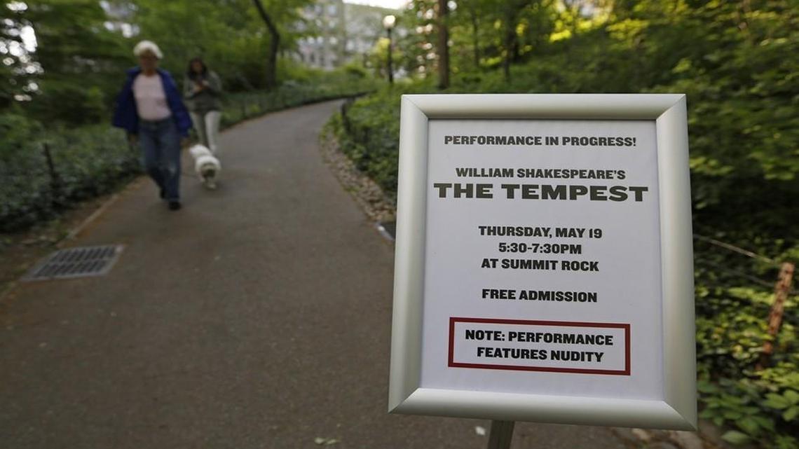 A nude performance by an all-female cast of Shakespeare’s “The Tempest” will be performed for a second time in a Brooklyn park in September.