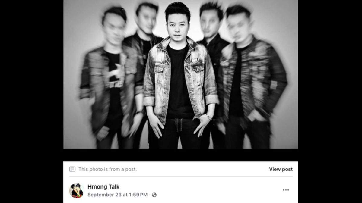 Nichanon Kittikroekphon, center, who went by the stage name Tswb Moua, was shot and killed at a family gathering, police say.