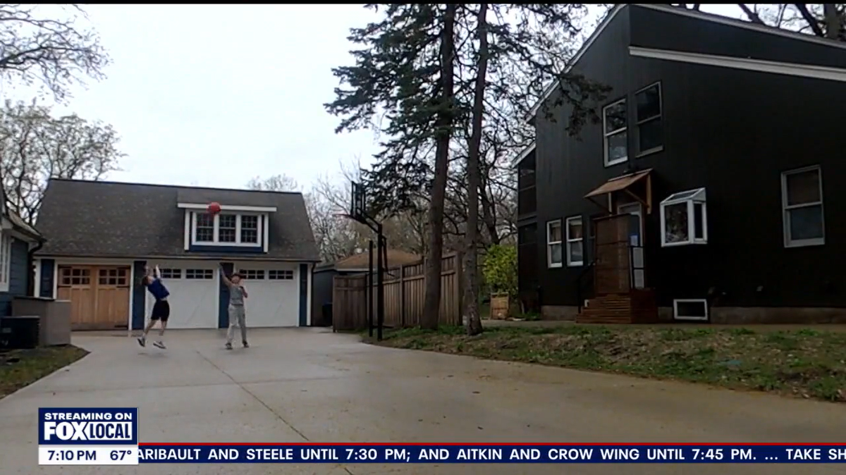 A Minnesota woman is suing her neighbor after she says a basketball hoop is too close to her property line.