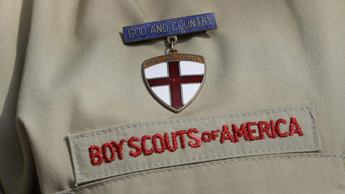 File photo of a Boy Scouts uniform. A volunteer recently pleaded guilty to charges related to child pornography, authorities said.