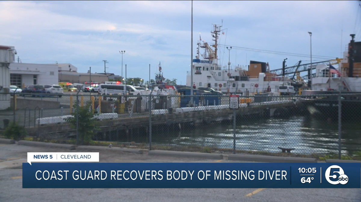 Officials in Ohio have recovered the body of a diver after he went missing.