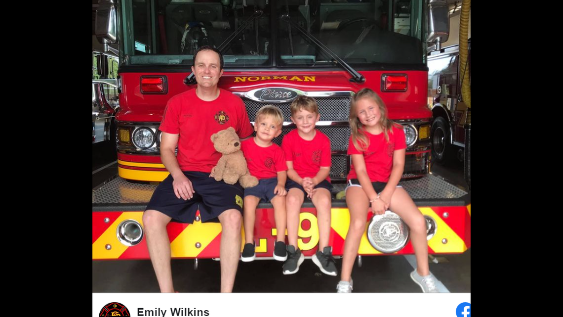 Levi Wilkins, an Oklahoma firefighter, died while rock climbing at the Wichita Mountains Wildlife Refuge, officials say.
