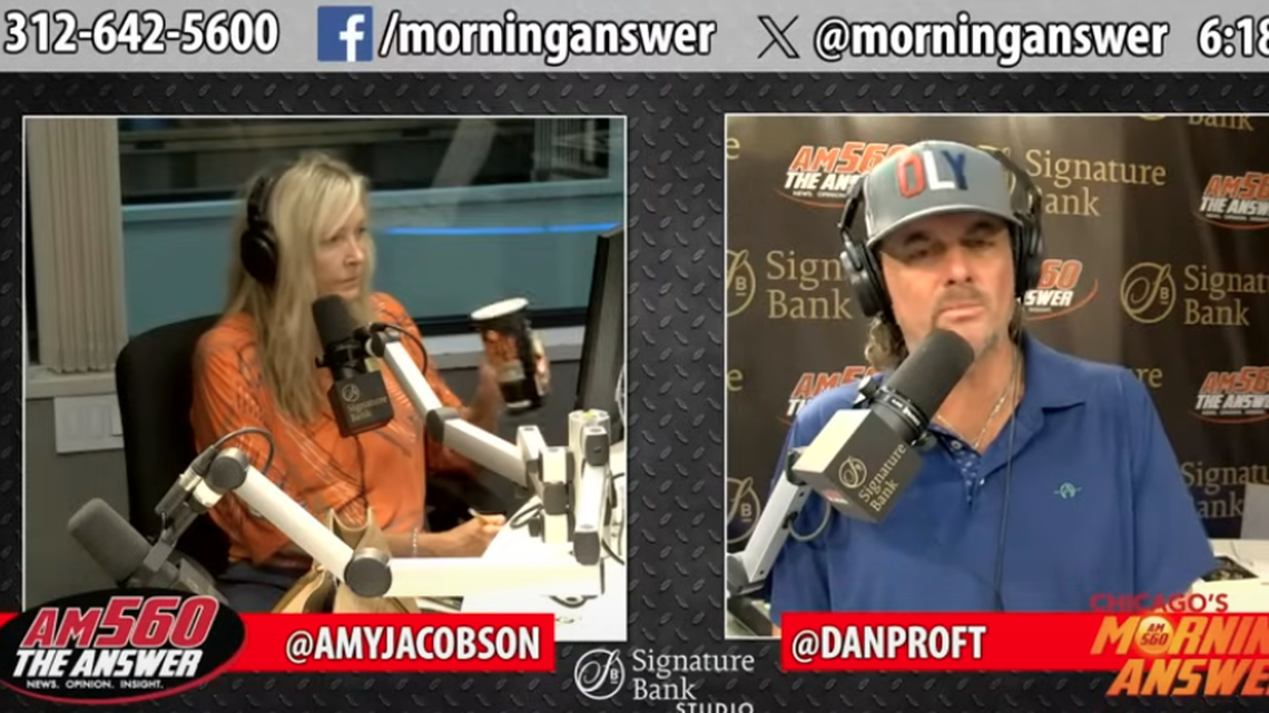 Amy Jacobson, left, quit her coaching job after facing backlash following comments made on “Chicago’s Morning Answer” about Gus Walz, the son of vice presidential candidate Tim Walz.