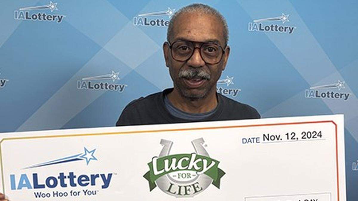An Iowa man won a huge lottery prize.