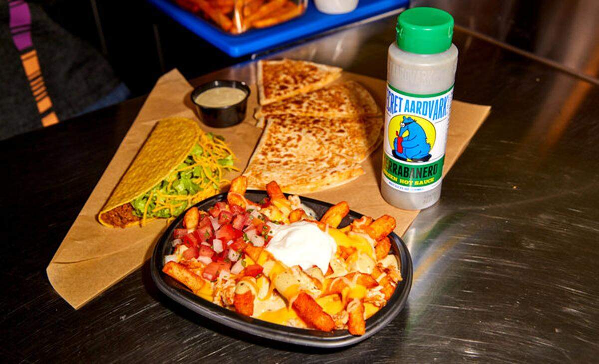 Taco Bell and Portland-based hot sauce company, Secret Aardvark, teamed up to launch the new Secret Aardvark Nacho Fries, available for a limited time starting April 25.