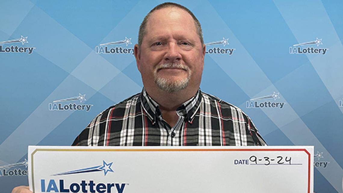 David Russell of Newton, Iowa, won a $50,000 lottery prize.