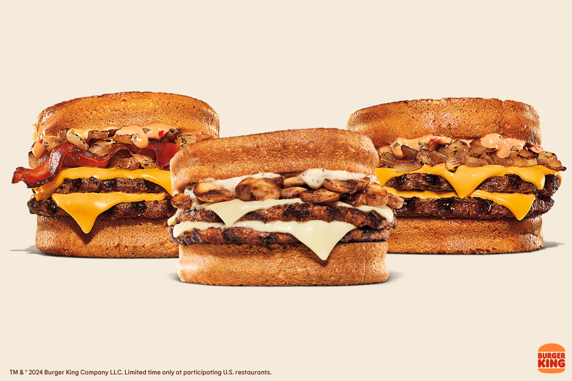 BK Melts are available in three varieties: classic, bacon and shroom n’ swiss.