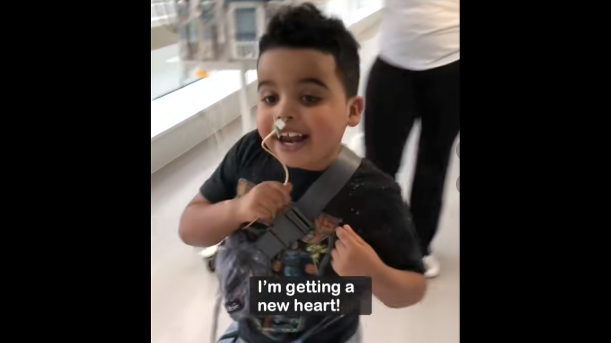 A 6-year-old boy told everyone he saw that he would be receiving a heart transplant.