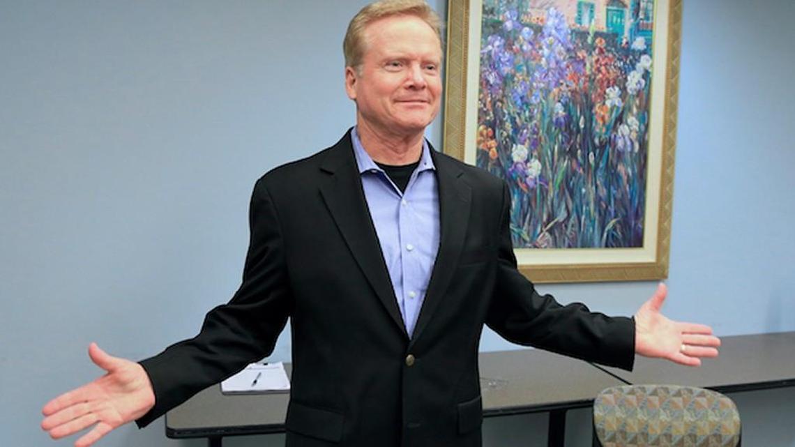 
Former Virginia Sen. Jim Webb spoke in April at the public library in Council Bluffs, Iowa. He and O'Malley were both in Iowa, trying to establish themselves as the alternative to Hillary Rodham Clinton.
