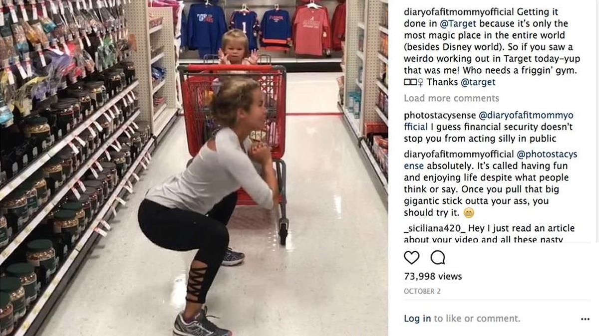 Social media roasted Florida personal trainer Sia Cooper when she posted a video of herself working out in the aisles at Target. So she just moved on to another store.
