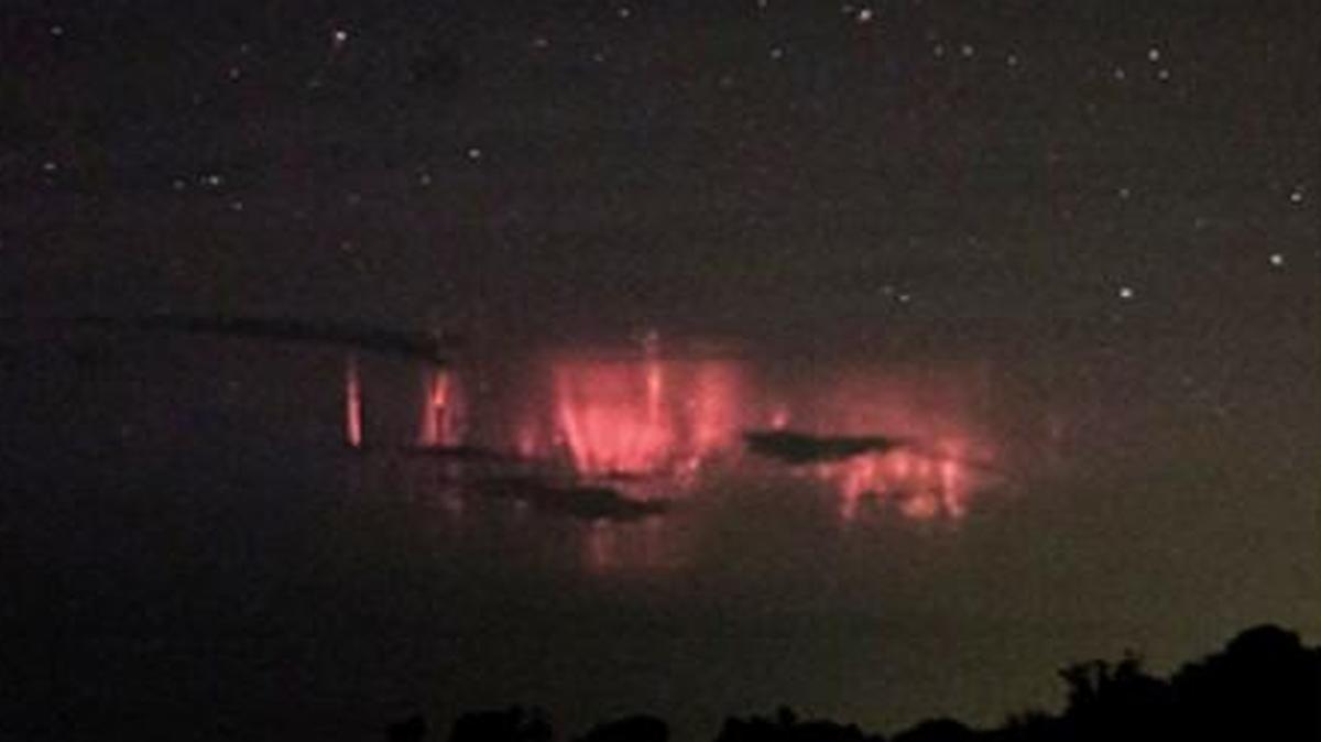 This Twitter user posted photos of the spectacular sprite light show over Hurricane Matthew over the weekend.