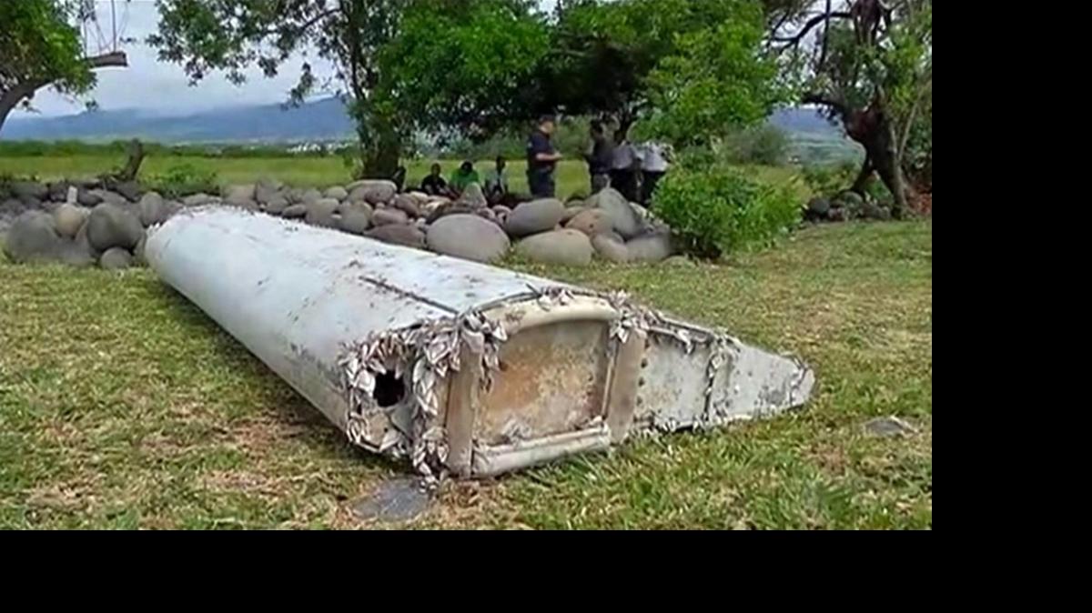 
A piece of debris from a plane in Saint-Andre, Reunion. 
