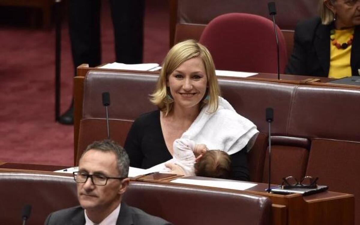 “So proud that my daughter Alia is the first baby to be breastfed in the federal Parliament!” Australian senator Larissa Water tweeted on Tuesday after her groundbreaking moment.