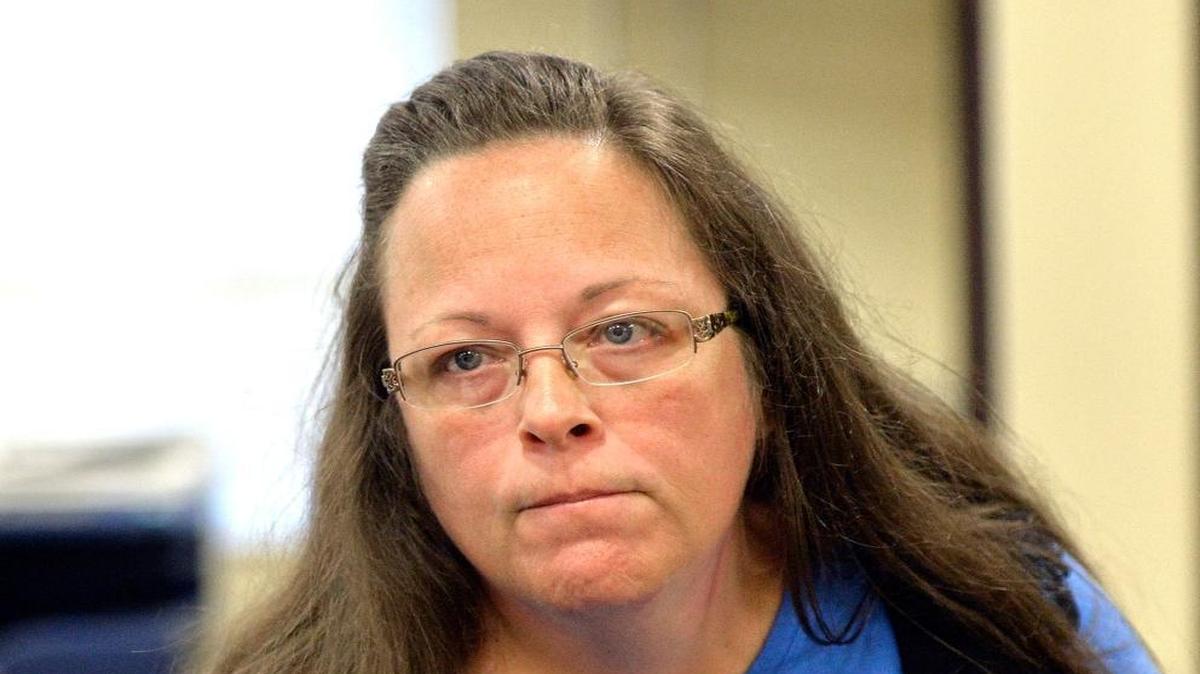 
Rowan County clerk Kim Davis at the Rowan County Courthouse in Morehead, Ky.
