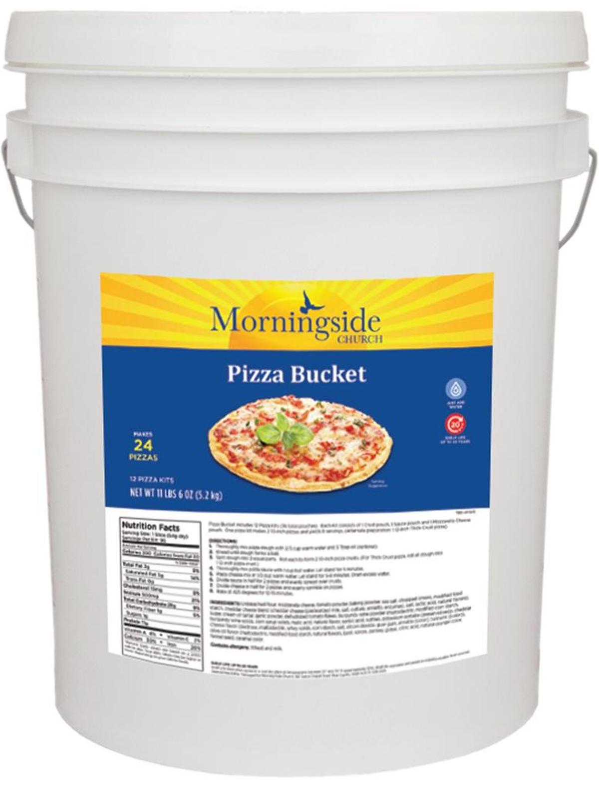 Dehydrated pizza is just one of the survival necessities sold by Jim Bakker’s ministry in the Ozarks.