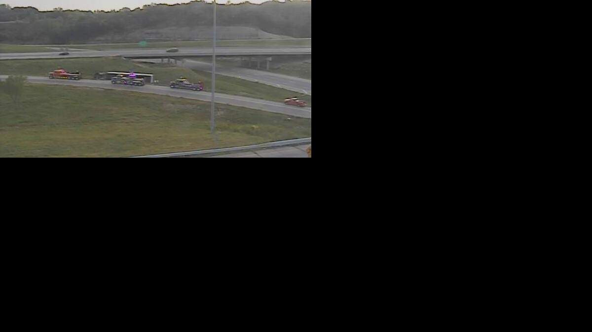 
The ramp from northbound Interstate 635 to westbound Interstate 70 in Kansas City, Kan., was temporarily closed after a semitrailer ran off the road and rolled onto it side. Crews expect to take two to three hours to remove the overturned semi.
