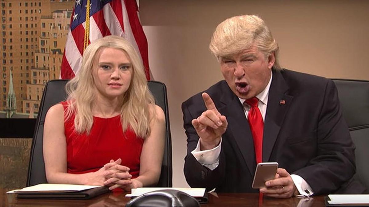 Alec Baldwin once again portrayed President-elect Donald Trump on “Saturday Night Live.” He played opposite Kate McKinnon as Kellyanne Conway.