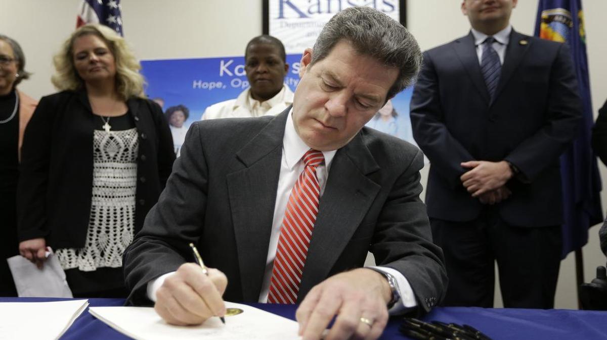 
In April, Gov. Sam Brownback of Kansas signed a welfare reform bill that limits ATM withdrawals to $25 per transaction per day, among other changes.
