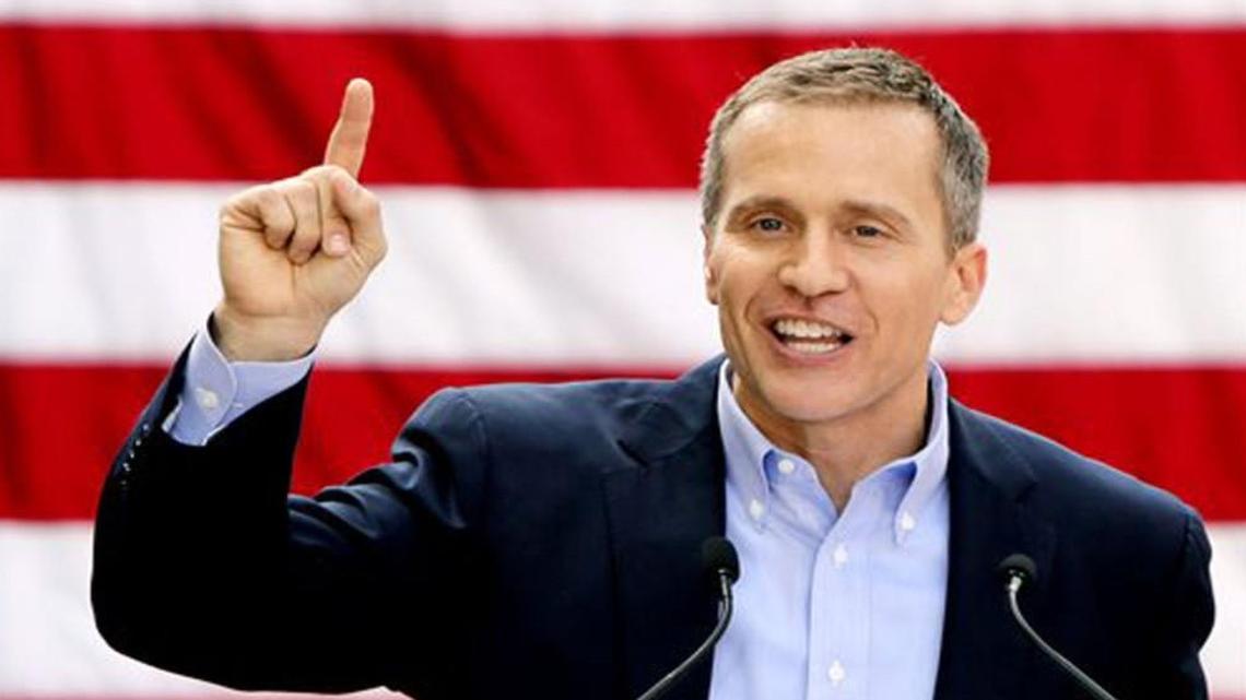 Eric Greitens began a public speaking career in 2007, earning $10,000 to $20,000 per speech, according to the company that booked his speaking engagements. Above, Greitens announced his candidacy in September 2015.