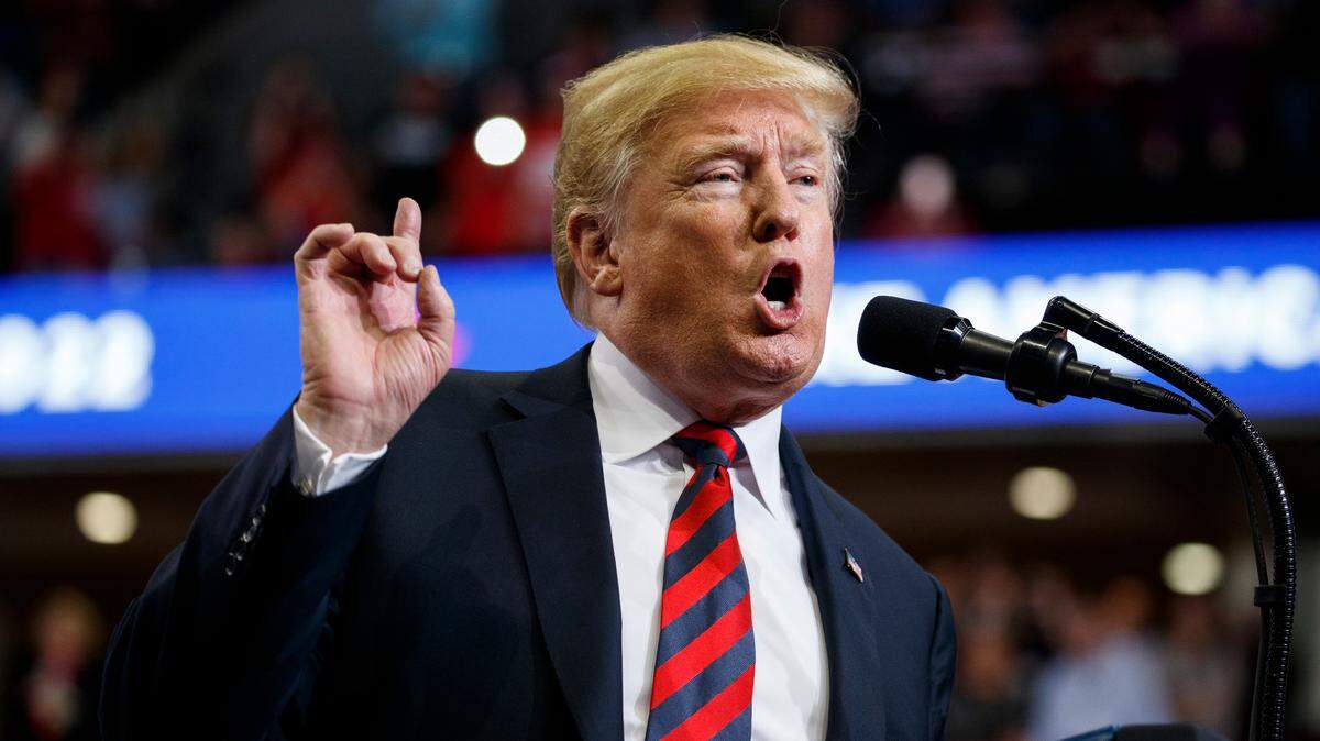 President Donald Trump speaks during a campaign rally, Friday, Sept. 21, 2018, in Springfield, Mo.