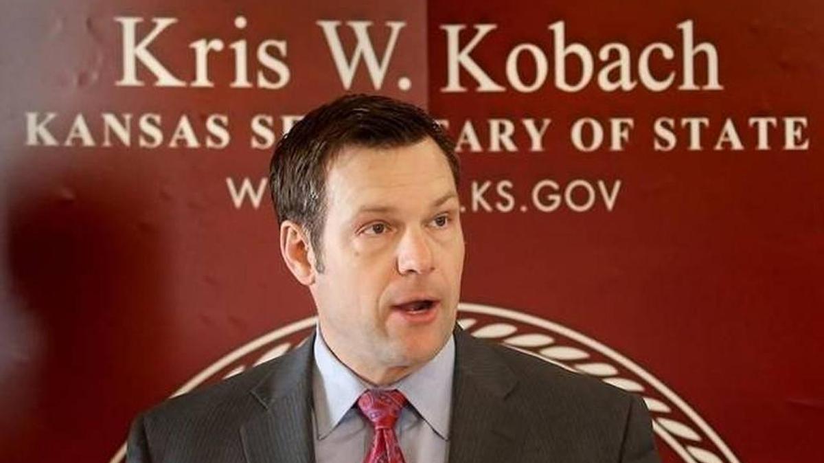 Kris Kobach, a Kansas Republican, is the only secretary of state in the country with the authority to prosecute voter fraud.