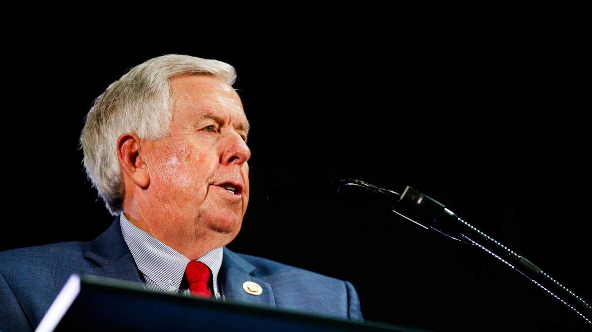 Missouri Gov. Mike Parson. Parson, in defense of his decision to crack down on hemp products, has cited an extraordinary rise in cannabis poisonings among children. 