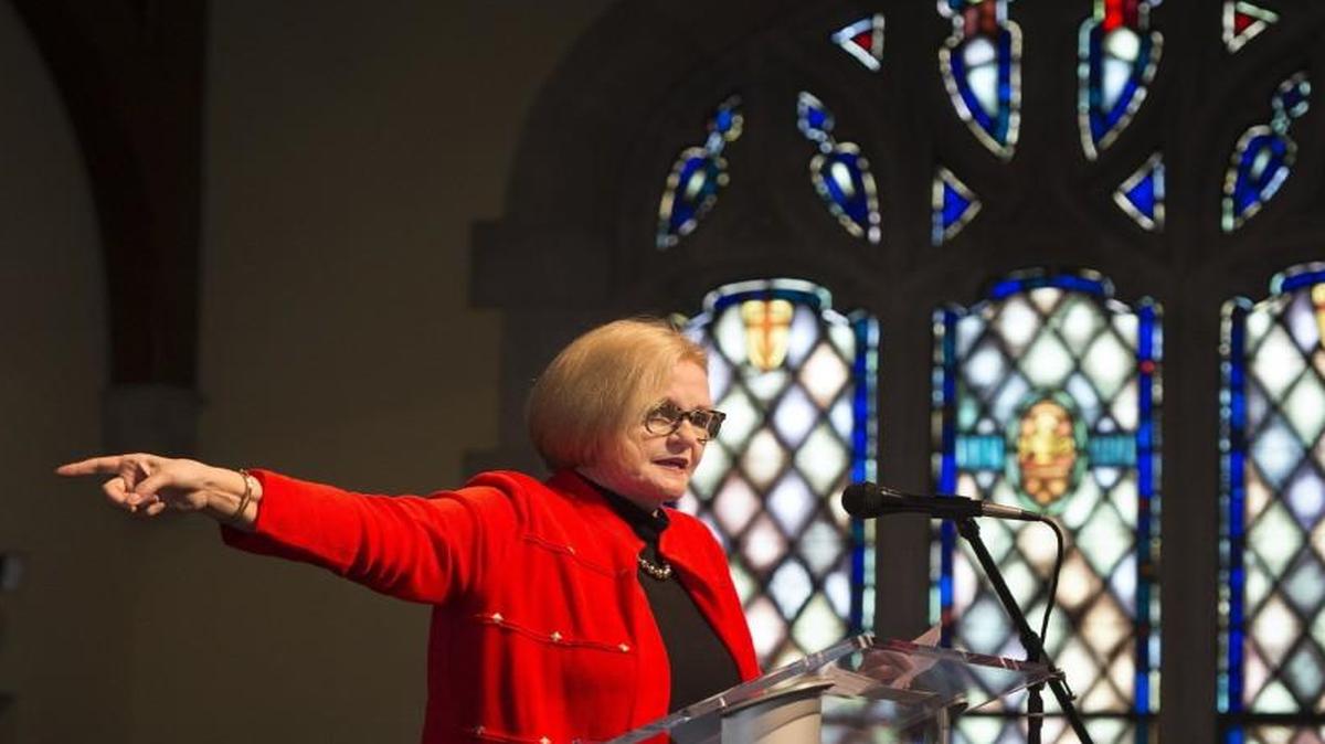 A town hall Thursday in Parkville was one of several that U.S. Sen. Claire McCaskill held this week across the state.